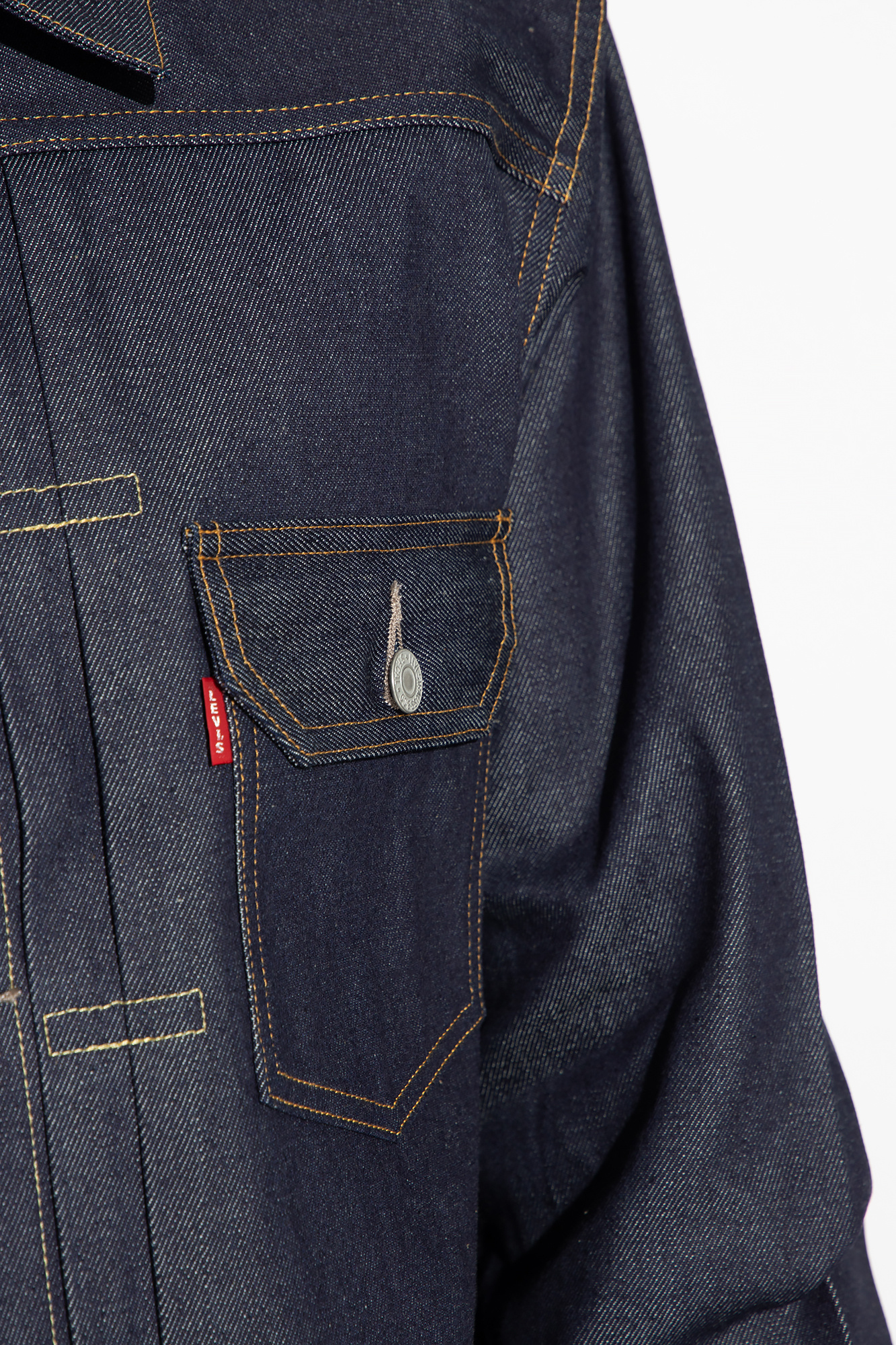 Navy blue '1936 Type 1' denim jacket from 'Vintage Clothing